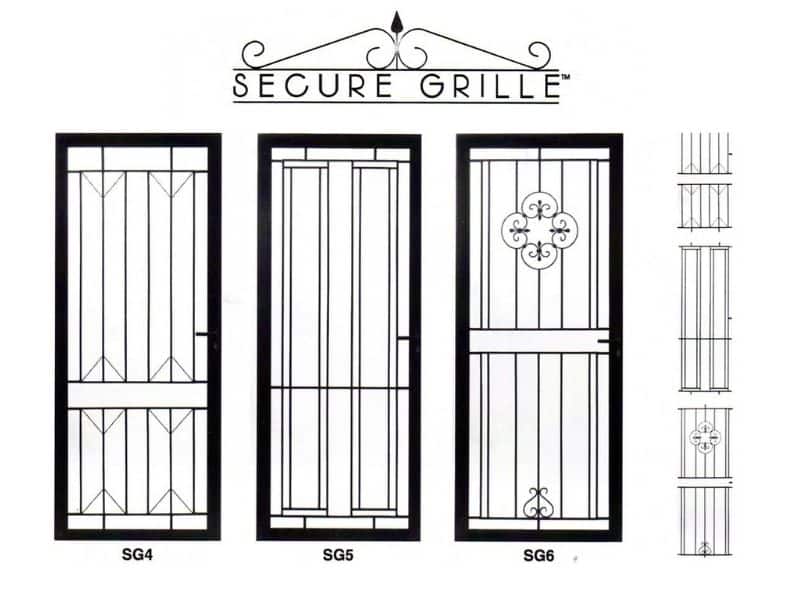 Patterned Grille Doors Campbelltown