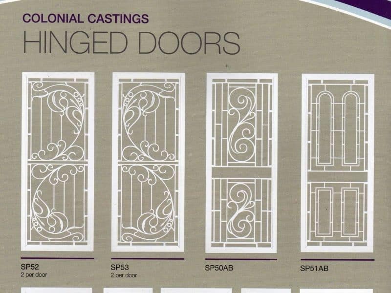 Patterned Grille Doors by Macarthur in Campbelltown