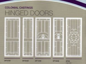 Patterned Grille Doors by Macarthur Campbelltown
