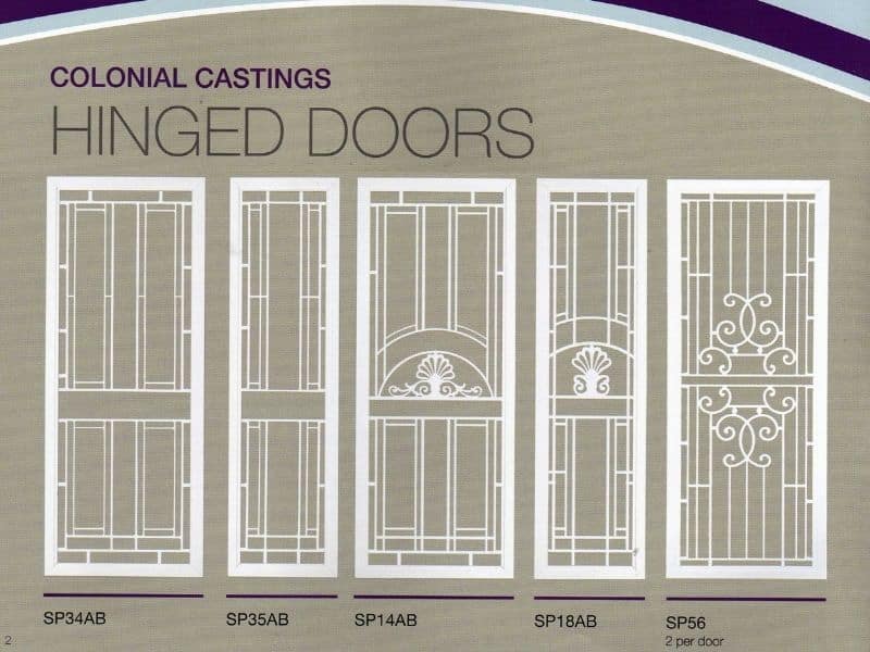 Patterned Grille Doors by Macarthur Campbelltown