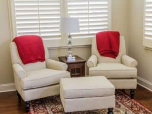 Plantation Shutters in the lounge Campbelltown